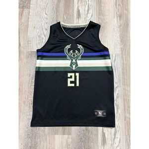 Milwaukee Bucks Fanatics Jrue Holiday #21 Youth Large Black Fanatics Jersey